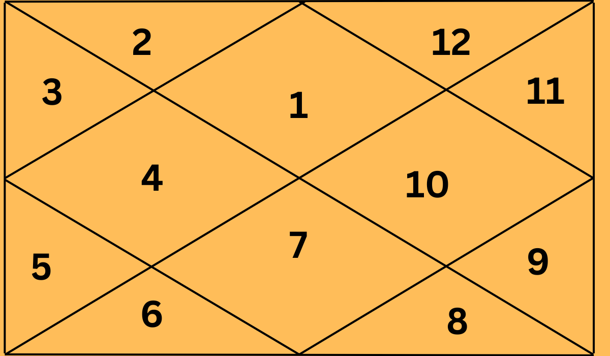 Each house (Bhava) in the birth chart (Natal Chart or D1 chart